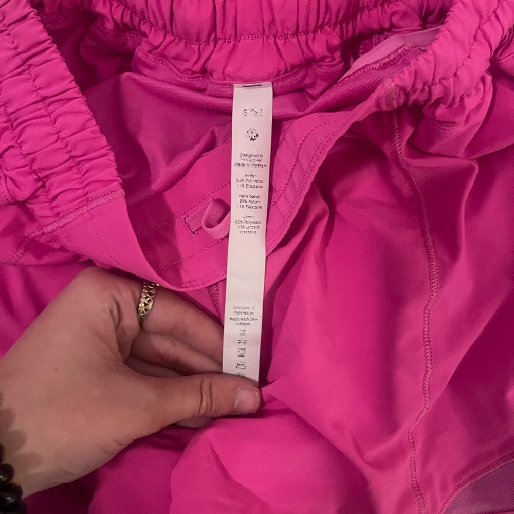 Lululemon Hot Pink shorts
